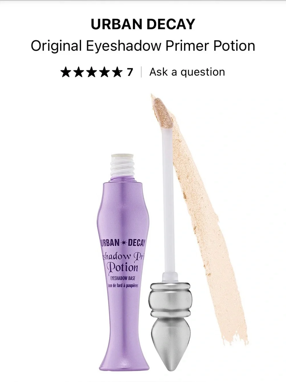 Urban Decay Eyeshadow Primer Potion